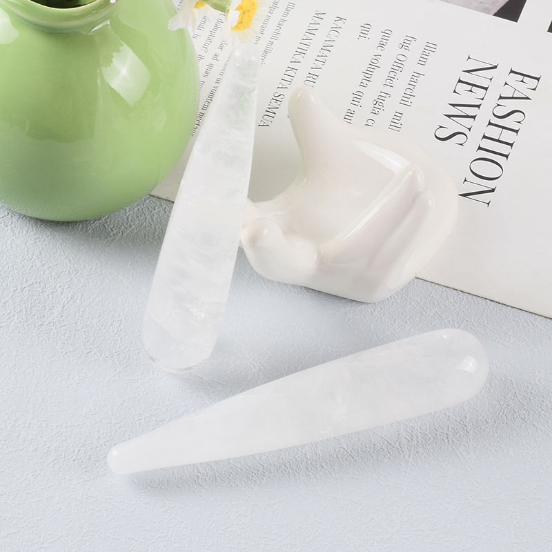 天然翡翠石の顔と目のマッサージスティック、gua sha,鍼 - Jade Gua Sha Tool のレビューと価格