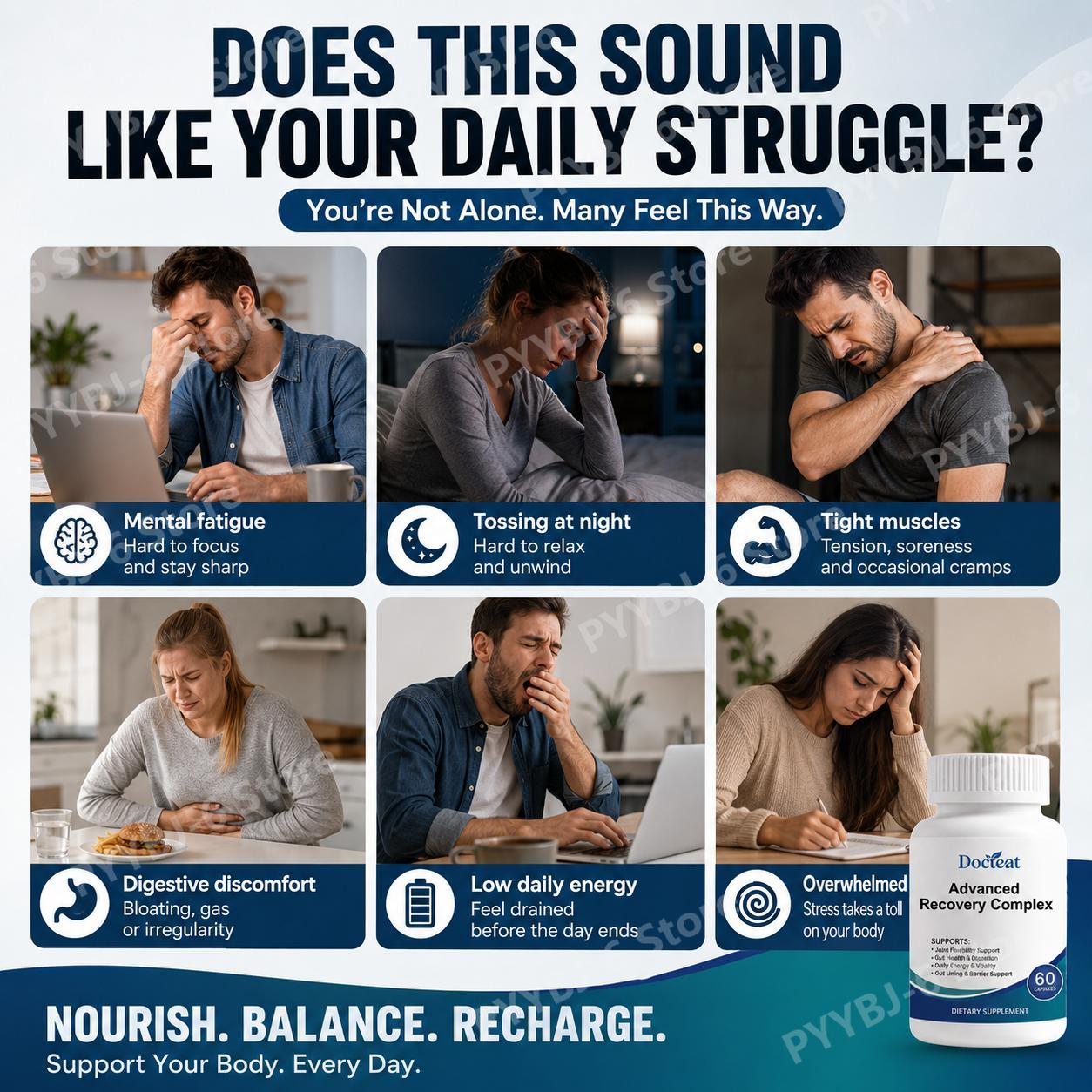 アドバンスド・リカバリーコンプレックス 60カプセル（Lグル - Health With Wellness のレビューと価格