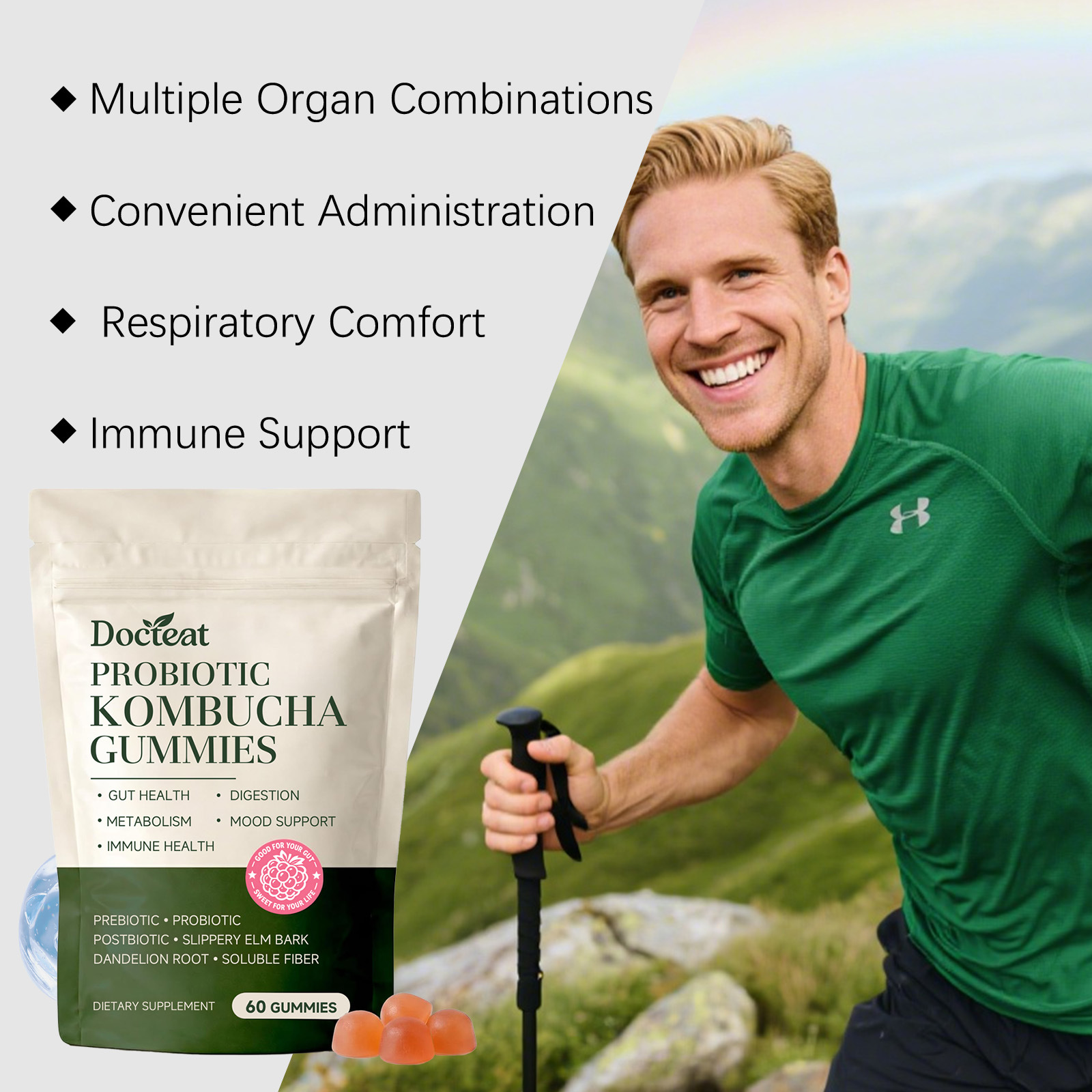 大人用プロバイオティクスグミ 腸内フローラと消化をサポート  - Health Wellness Gummies のレビューと価格