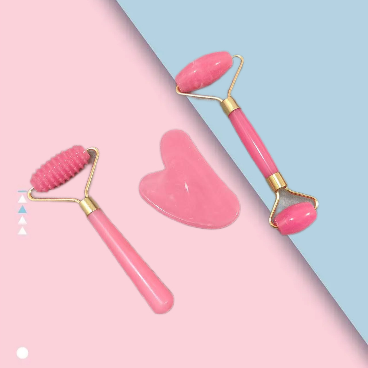 3 個かっさスクレーパーボードローラーマッサージかっさ顔首皮 - Jade Gua Sha Tool のレビューと価格