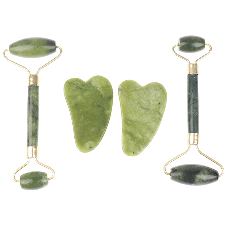 1ピースのマッサージブラシ,翡翠,あごひげ,鍼治療,スパ用マ - Jade Gua Sha Tool のレビューと価格