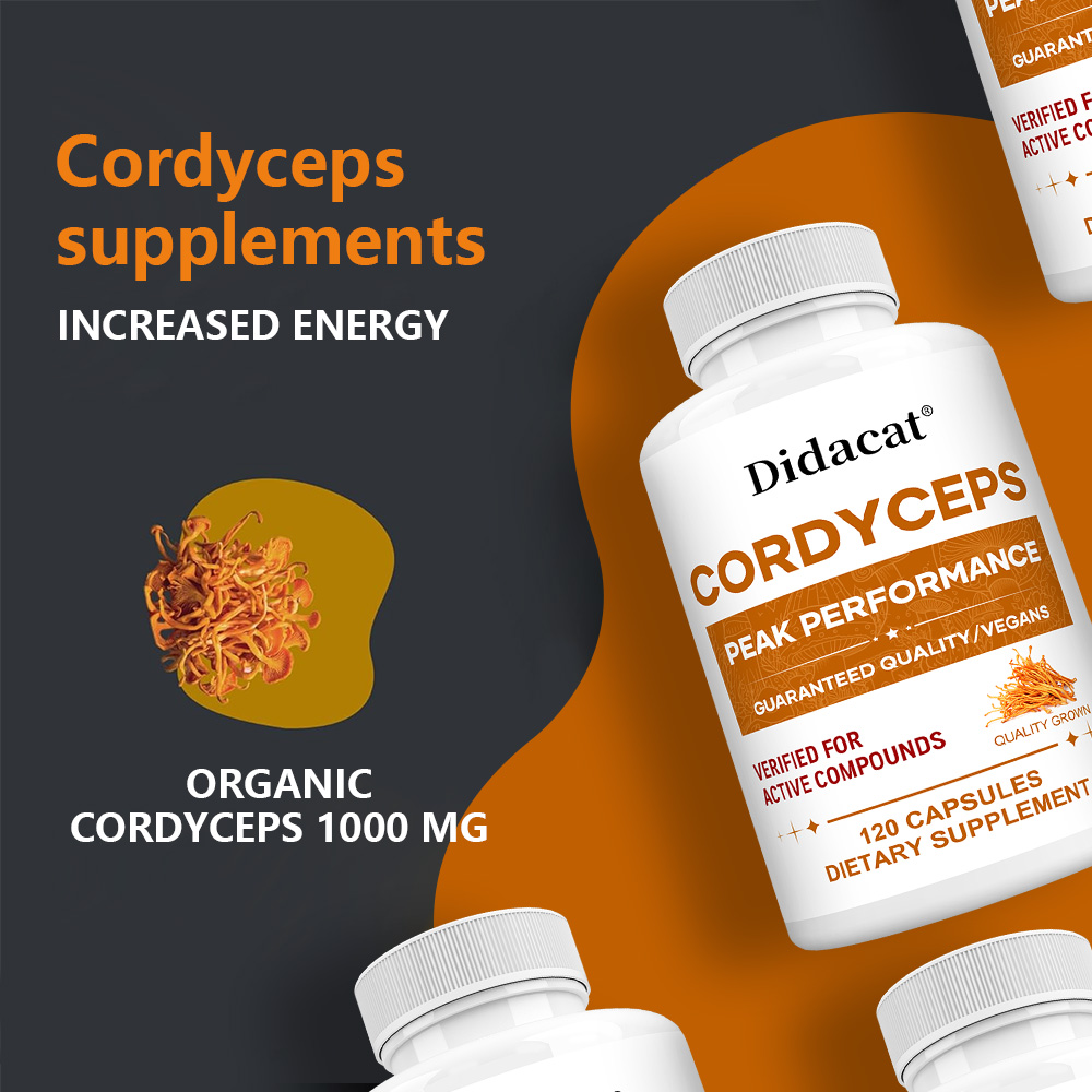 冬虫夏草カプセル 1000mg、自然健康補助食品、脳、エネル - Health With Wellness のレビューと価格