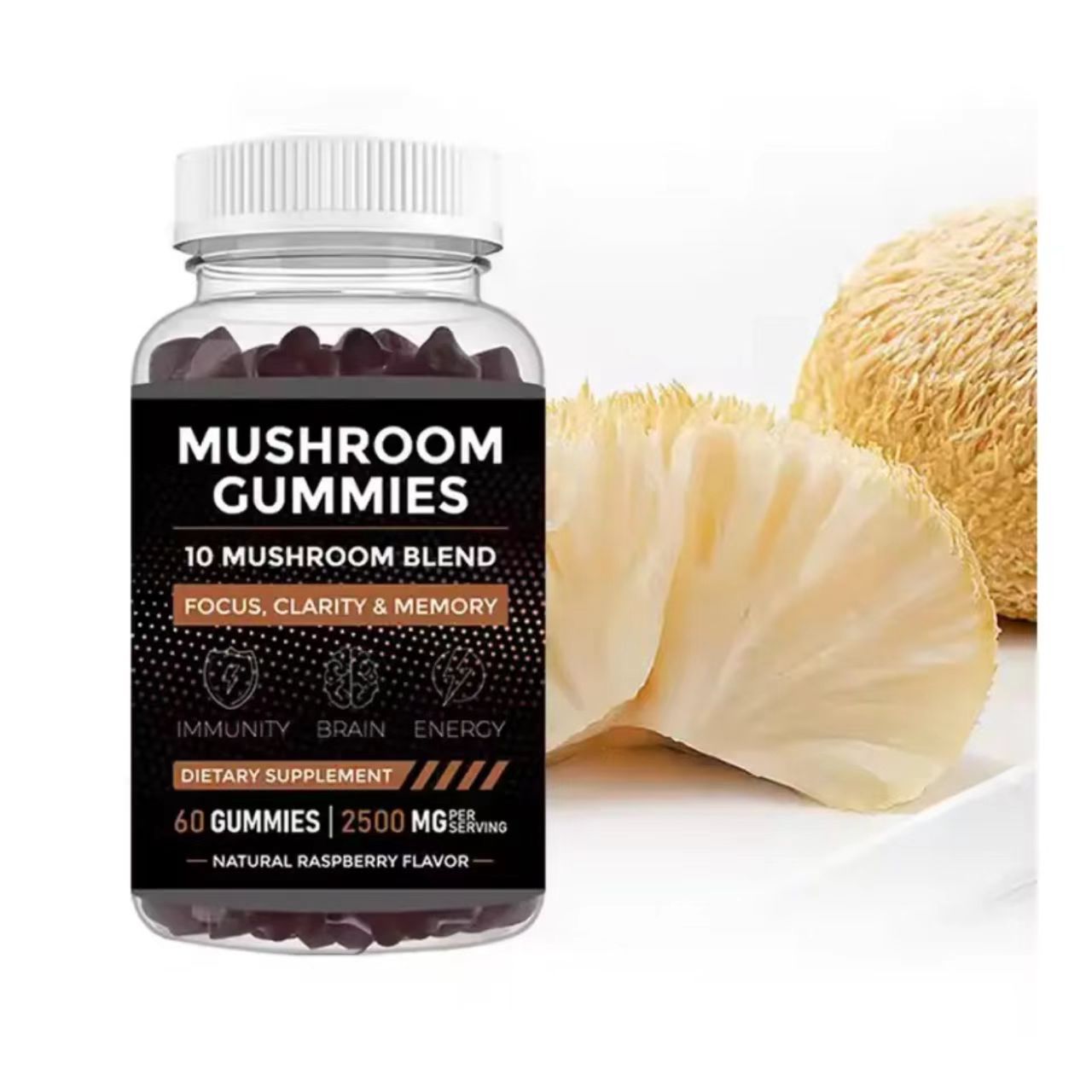マッシュルームグミは、免疫の健康、脳の健康、そして全体的な健 - Health Wellness Gummies のレビューと価格